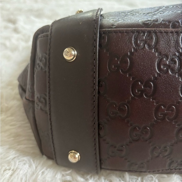 Gucci Brown Guccissima Leather Medium Horsebit Pelham Bag and wallet - Picture 8 of 16